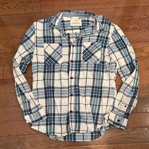 Urban pipeline the awesomely soft ultimate flannel - blue & white L